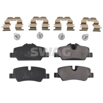 Jeu de 4 plaquettes de frein arrière SWAG OEM 34216871299