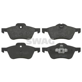 Jeu de 4 plaquettes de frein avant SWAG 11 91 6490 pour MINI MINI Cooper - 116cv