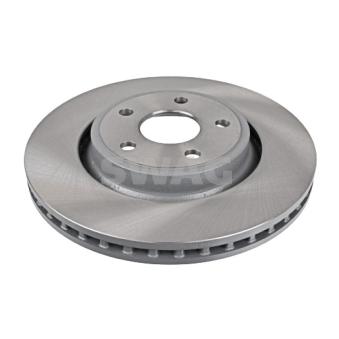 Jeu de 2 disques de frein avant SWAG 14 10 8385 pour LANCIA DELTA 3.6 - 294cv