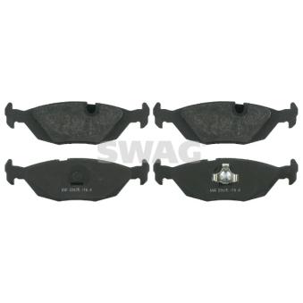 Jeu de 4 plaquettes de frein arrière SWAG OEM 34211154398