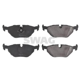 Jeu de 4 plaquettes de frein arrière SWAG OEM 34211157334