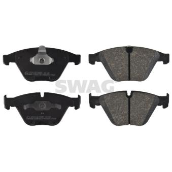 Jeu de 4 plaquettes de frein avant SWAG OEM 34116763089