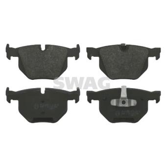 Jeu de 4 plaquettes de frein arrière SWAG OEM 34216775678
