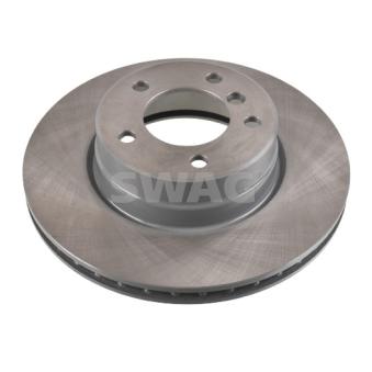 Jeu de 2 disques de frein avant SWAG 20 92 4342 pour BMW Série 5 520 d - 150cv