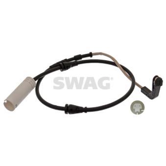 Contact d'avertissement, usure des plaquettes de frein avant droit SWAG 20 94 4356 pour BMW Série 3 M3 - 420cv