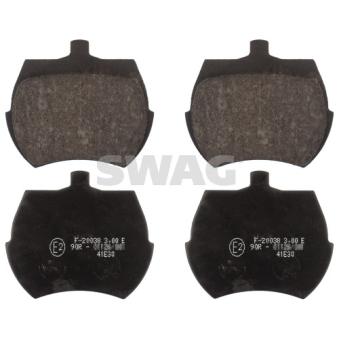 Jeu de 4 plaquettes de frein avant SWAG [22 11 6201]