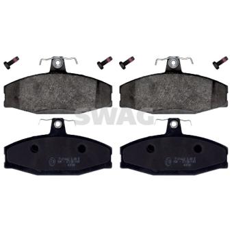 Jeu de 4 plaquettes de frein avant SWAG OEM 115430205