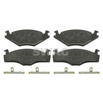 Jeu de 4 plaquettes de frein avant SWAG OEM 171698151G Jeu de 4 plaquettes de frein avant SWAG OEM 171698151G