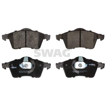 Jeu de 4 plaquettes de frein avant SWAG OEM 7D0698151