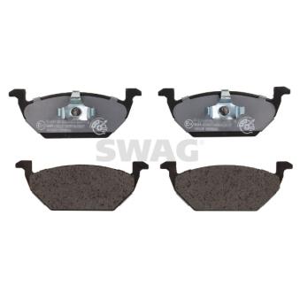 Jeu de 4 plaquettes de frein avant SWAG 30 91 6328 pour SUBARU REX 1.9 TDI - 110cv