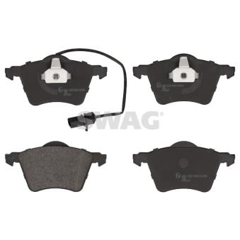 Jeu de 4 plaquettes de frein avant SWAG [30 91 6458]