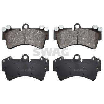 Jeu de 4 plaquettes de frein avant SWAG OEM 4L0698151C Jeu de 4 plaquettes de frein avant SWAG OEM 4L0698151C