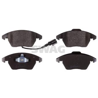 Jeu de 4 plaquettes de frein avant SWAG OEM 5K0698151