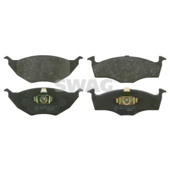 Jeu de 4 plaquettes de frein avant SWAG [30 91 6530]