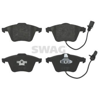 Jeu de 4 plaquettes de frein avant SWAG OEM 8E0698151G