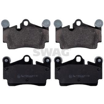 Jeu de 4 plaquettes de frein arrière SWAG [30 91 6619]