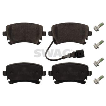 Jeu de 4 plaquettes de frein arrière SWAG OEM 7E0698451B