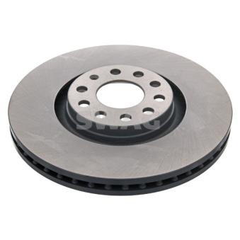 Jeu de 2 disques de frein avant SWAG 30 92 2950 pour AUDI A4 S4 quattro - 265cv