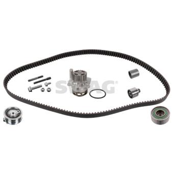 Pompe à eau + kit de courroie de distribution SWAG 30 94 5116 pour FORD TRANSIT CONNECT 1.6 TDI - 105ch
