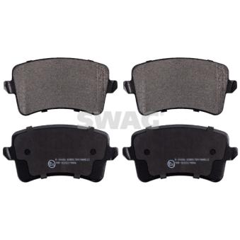 Jeu de 4 plaquettes de frein arrière SWAG OEM 8K0698451A