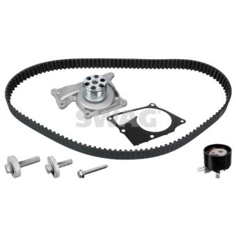 Pompe à eau + kit de courroie de distribution SWAG 33 10 1651 pour CHEVROLET CAMARO 1.5 DCI - 110cv