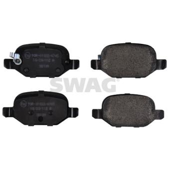 Jeu de 4 plaquettes de frein arrière SWAG OEM 77366456