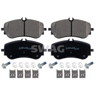Jeu de 4 plaquettes de frein arrière SWAG OEM 65508206002