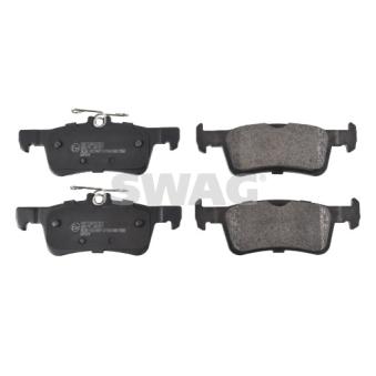 Jeu de 4 plaquettes de frein arrière SWAG OEM 1619791380