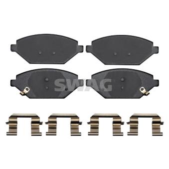 Jeu de 4 plaquettes de frein avant SWAG [33 10 3020]