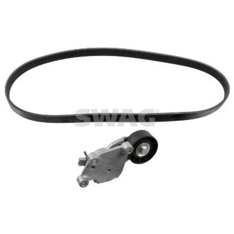 Jeu de courroies trapézoïdales à nervures SWAG 33 10 3287 pour OPEL INSIGNIA 1.6 D - 110cv