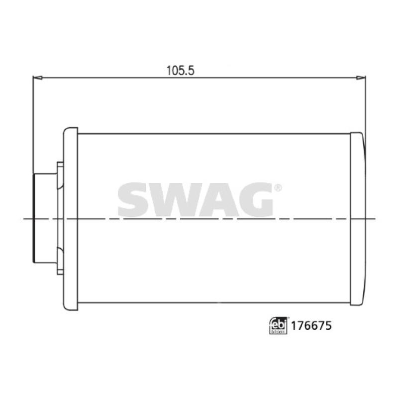 Filtre hydraulique, boîte automatique SWAG 33 10 3673 - Visuel 1