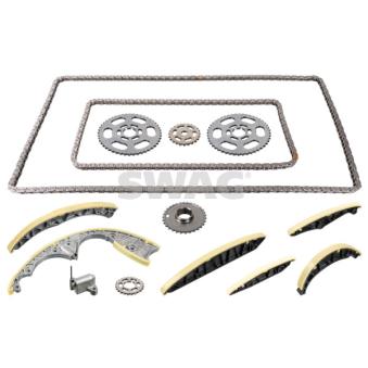 Kit de distribution par chaîne SWAG 33 10 4459 pour AUDI A4 3.0 TDI - 204cv