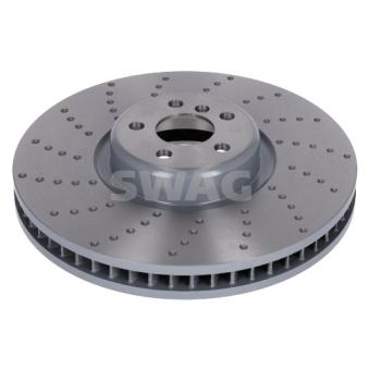 Disque de frein avant gauche SWAG 33 10 4966 pour BMW X5 xDrive 45 e Plug-in-Hybrid - 320cv