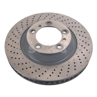 Disque de frein avant gauche SWAG 33 10 5101 pour PORSCHE 911 3.8 Carrera 4S - 400cv