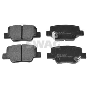 Jeu de 4 plaquettes de frein arrière SWAG OEM 044660F011