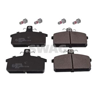 Jeu de 4 plaquettes de frein avant SWAG OEM 00000A00906