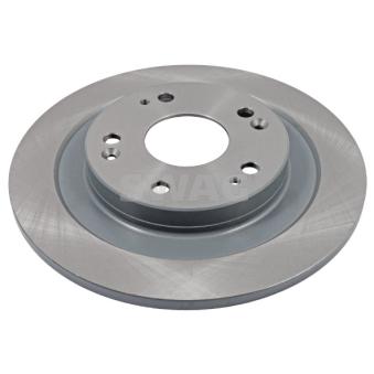 Jeu de 2 disques de frein arrière SWAG 33 10 6589 pour HONDA CIVIC 1.6 i-DTEC - 120cv