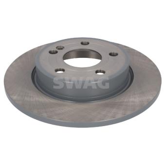 Jeu de 2 disques de frein arrière SWAG 33 10 6603 pour MERCEDES-BENZ CLASSE A A 200 - 150cv