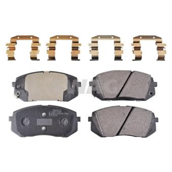 Jeu de 4 plaquettes de frein avant SWAG OEM 58101B2A90