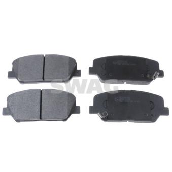 Jeu de 4 plaquettes de frein avant SWAG 33 10 7287 pour KIA CEED 1.4 MPI - 101cv