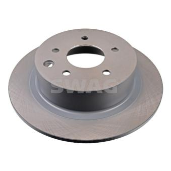 Jeu de 2 disques de frein arrière SWAG 33 10 7303 pour CITROEN VISA 1.5 DCI - 110cv