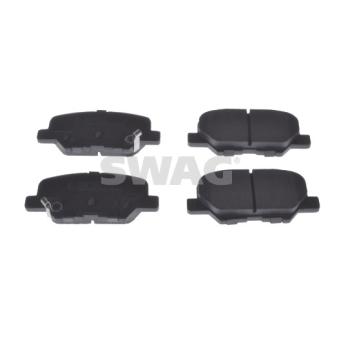Jeu de 4 plaquettes de frein arrière SWAG OEM 4605B384