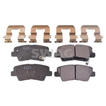 Jeu de 4 plaquettes de frein arrière SWAG OEM 583022TA40