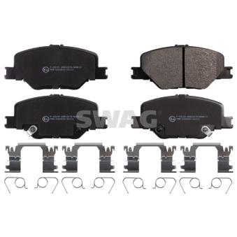 Jeu de 4 plaquettes de frein avant SWAG OEM 84124408