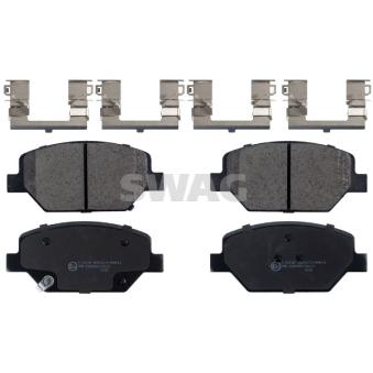 Jeu de 4 plaquettes de frein avant SWAG OEM 84120877 Jeu de 4 plaquettes de frein avant SWAG OEM 84120877
