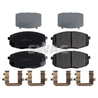 Jeu de 4 plaquettes de frein avant SWAG OEM 58101J9A50