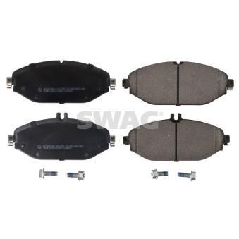 Jeu de 4 plaquettes de frein avant SWAG 33 10 7557 pour TOYOTA COROLLA E 200 EQ Boost - 197cv