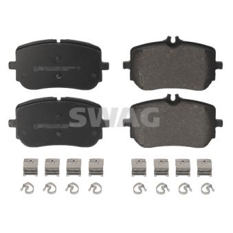 Jeu de 4 plaquettes de frein avant SWAG [33 11 0388]
