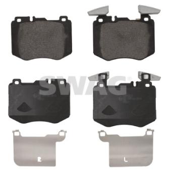 Jeu de 4 plaquettes de frein avant SWAG OEM 0004208000