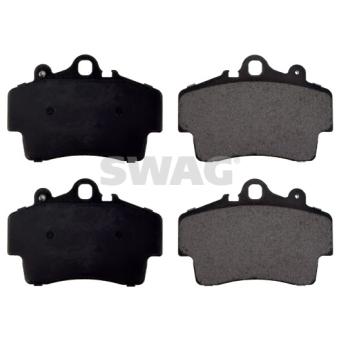 Jeu de 4 plaquettes de frein avant SWAG [38 91 6759]